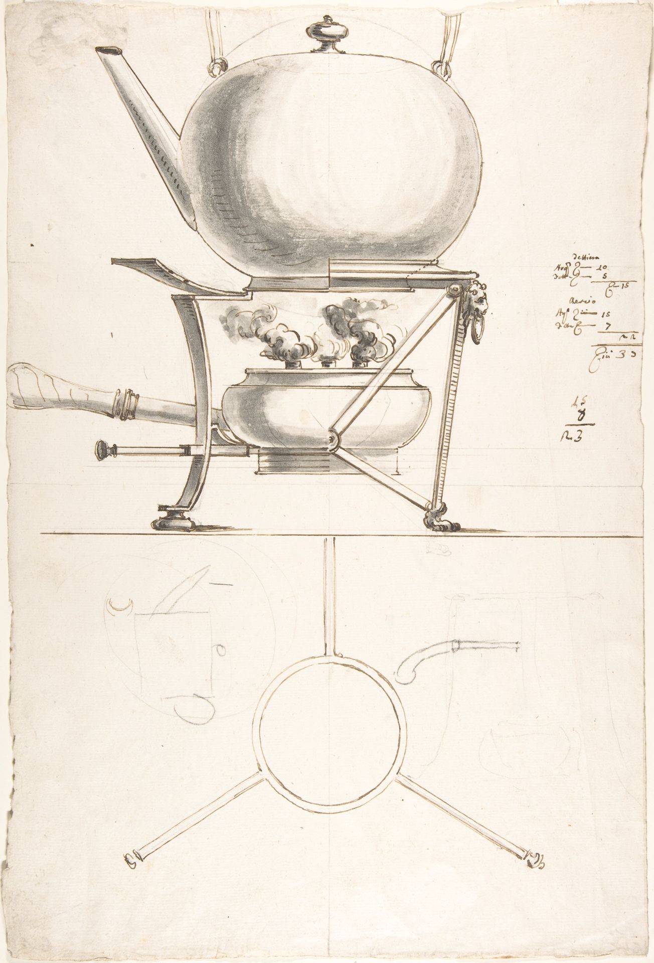 Kettle with Spirit Burner and Stand by Anonymous