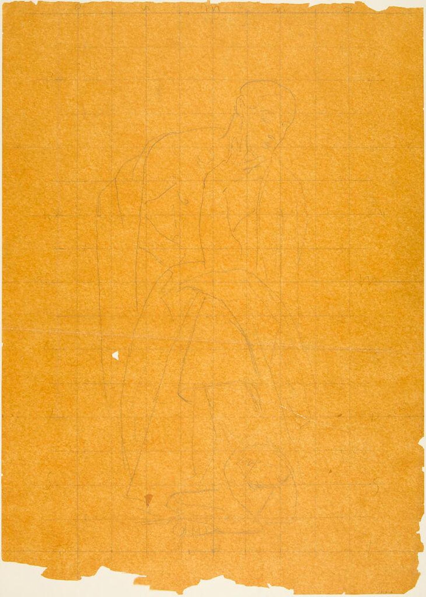 Seated Draped Male, for "Philosophy," Museum of Fine Arts, Boston by John Singer Sargent