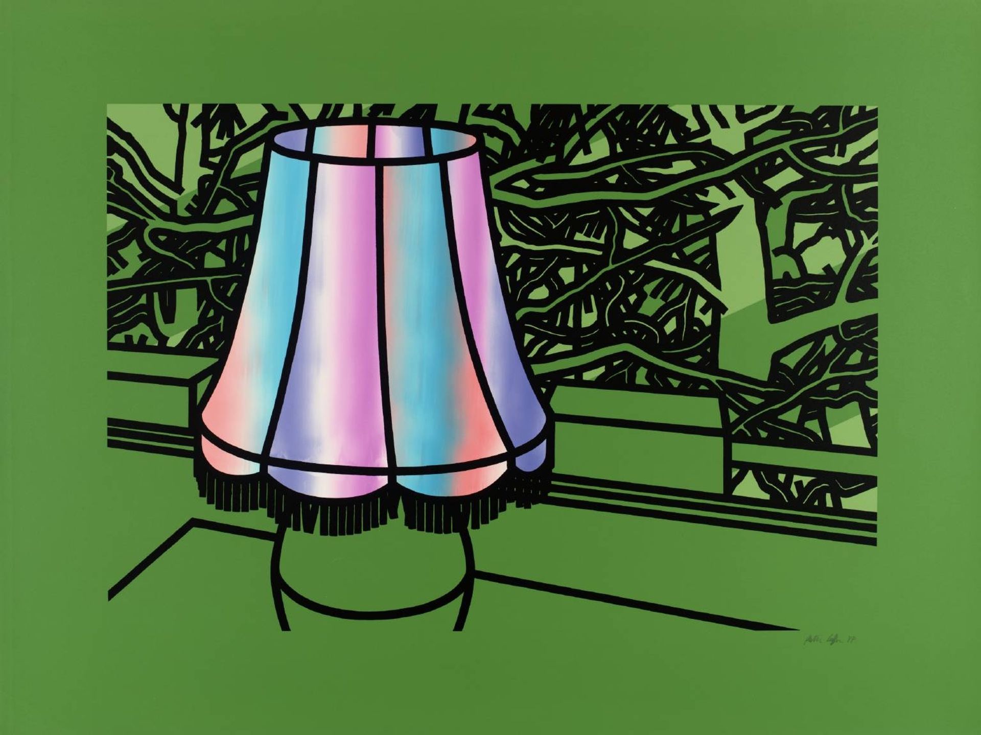 Lamp and Pines by Patrick Caulfield