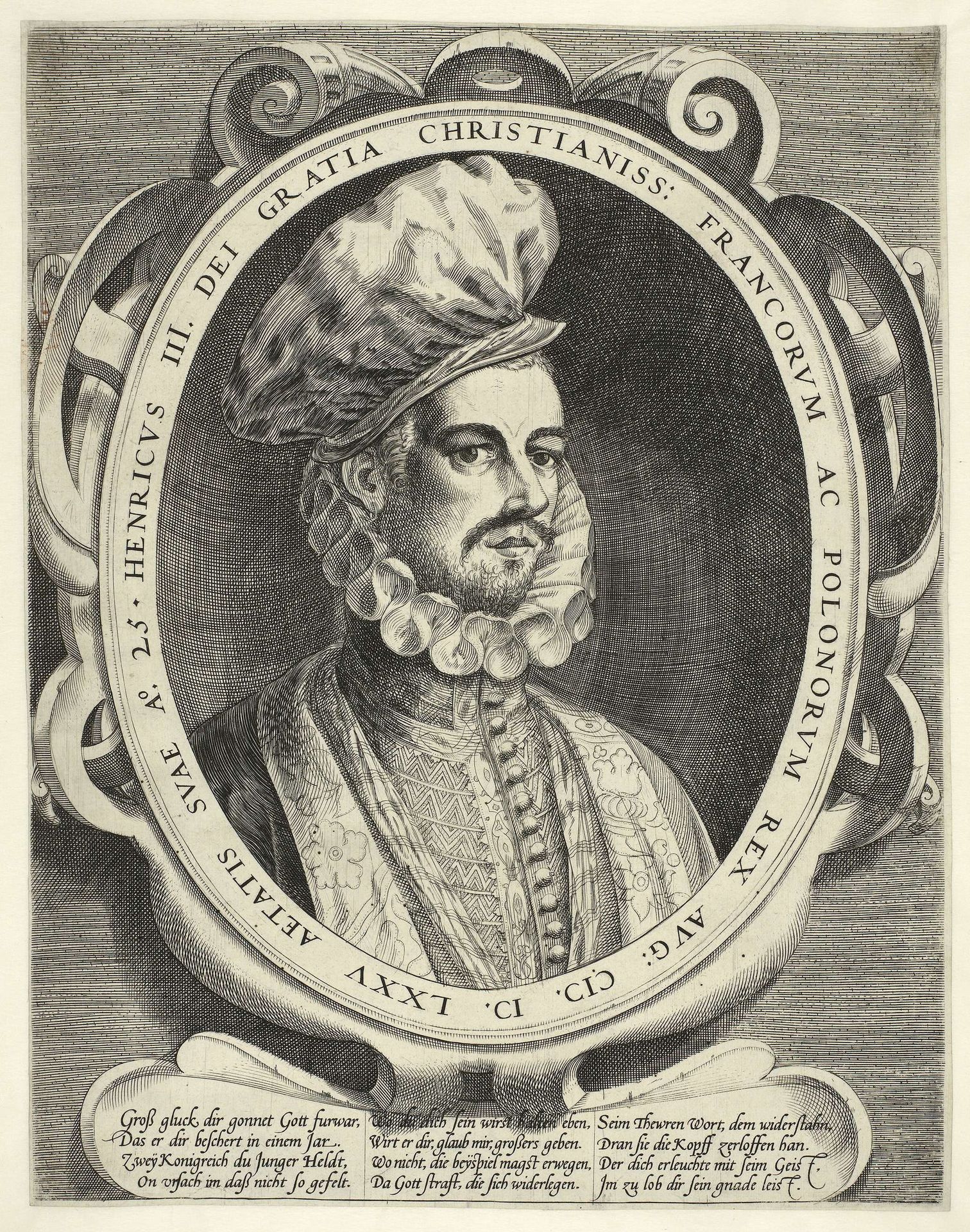 Portret van Hendrik III, koning van Frankrijk by Anonymous