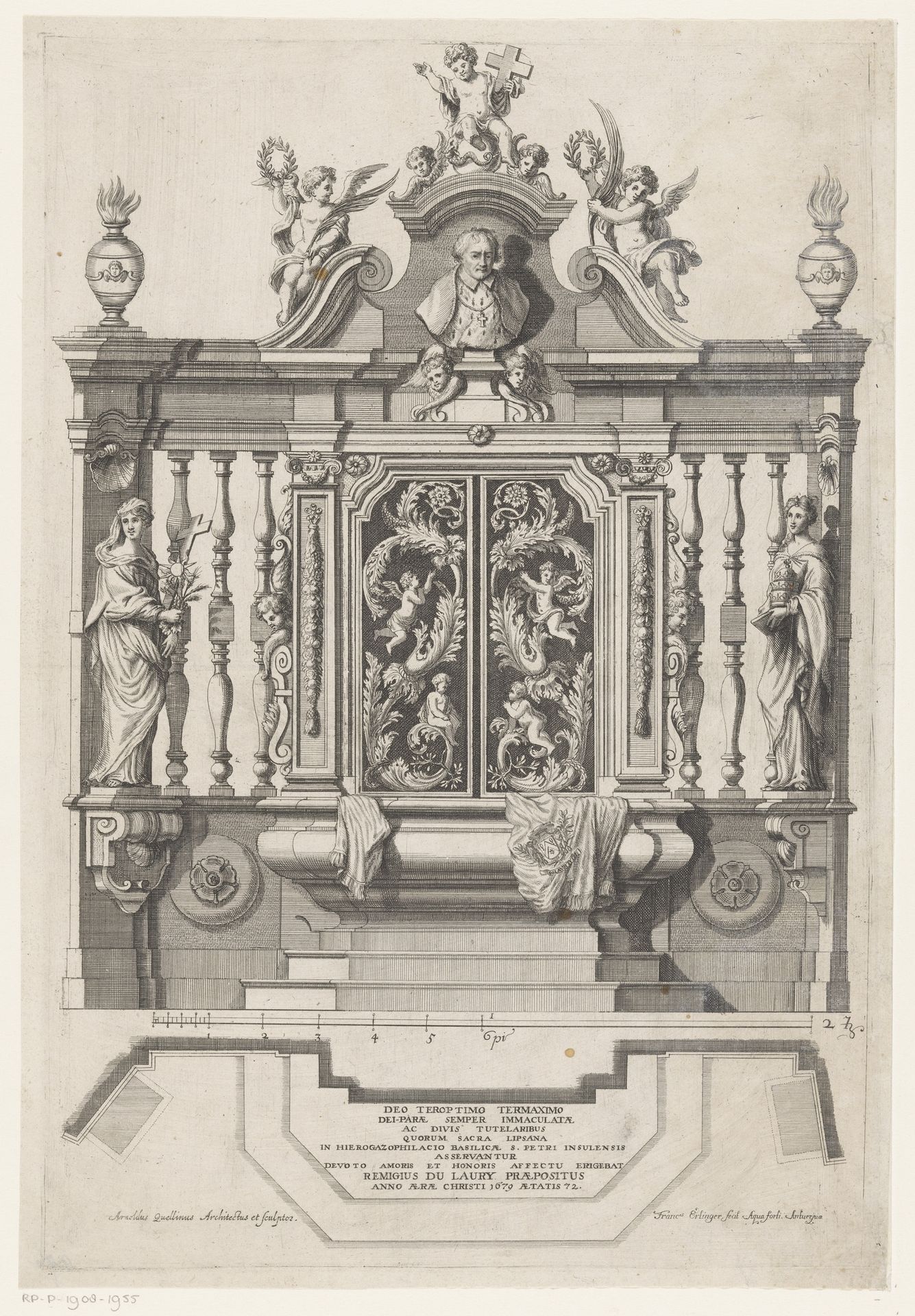Grafmonument van Remigius du Laury by Franz Ertinger