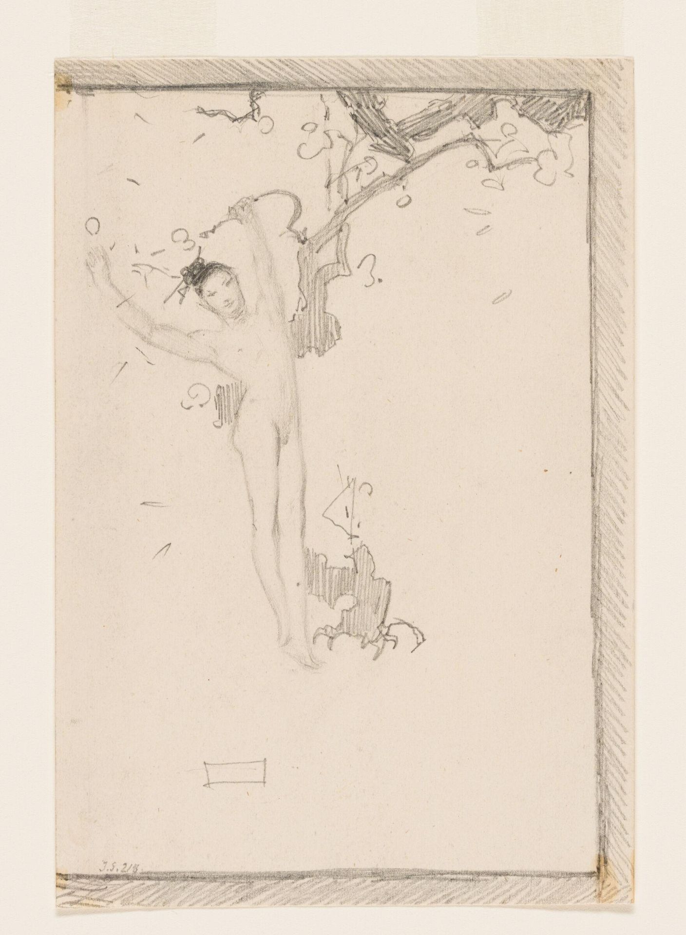 Nude Oriental Youth with Apple Blossom by John Singer Sargent