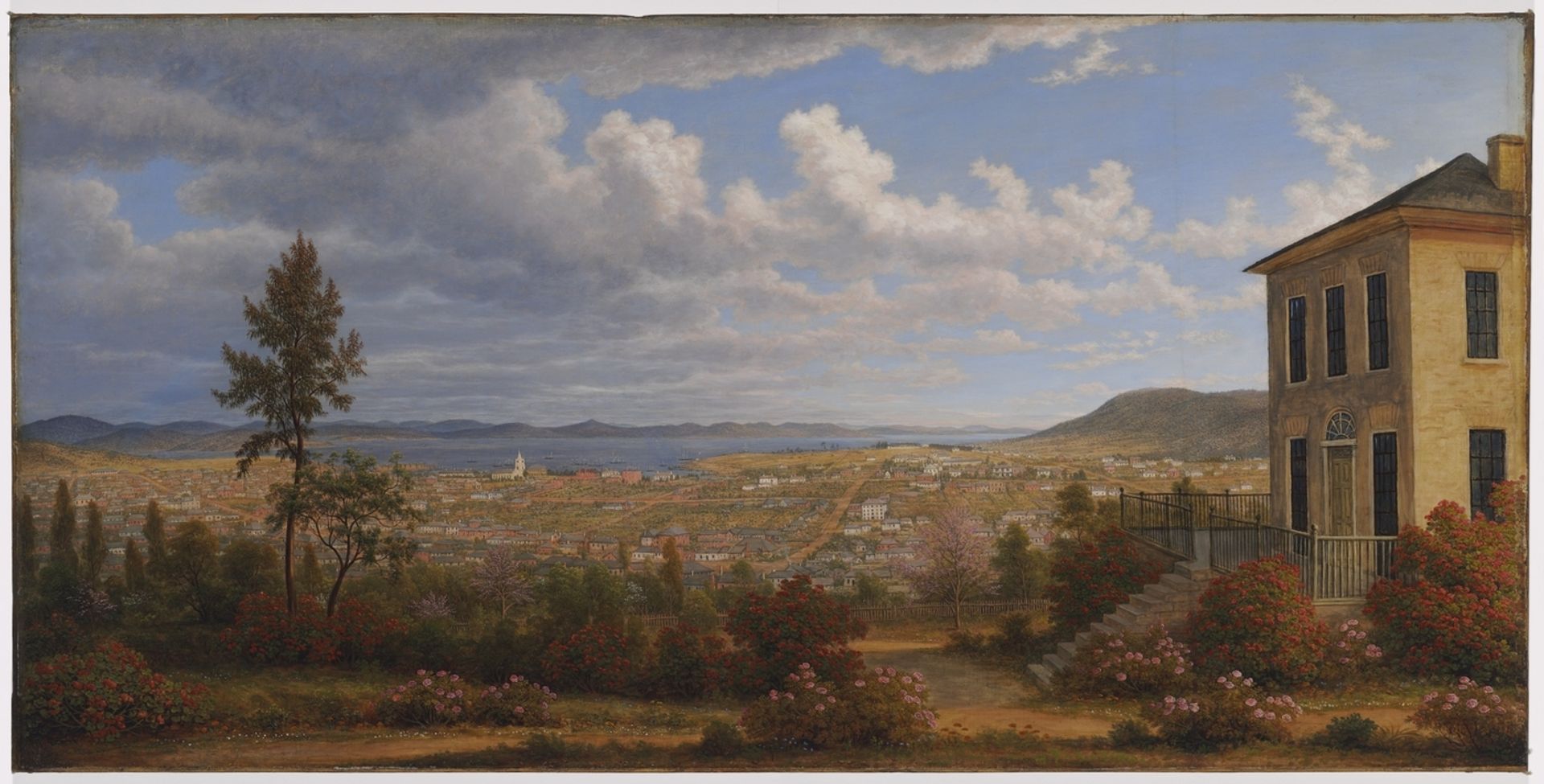 Hobart Town, taken from the garden where I lived by John Glover