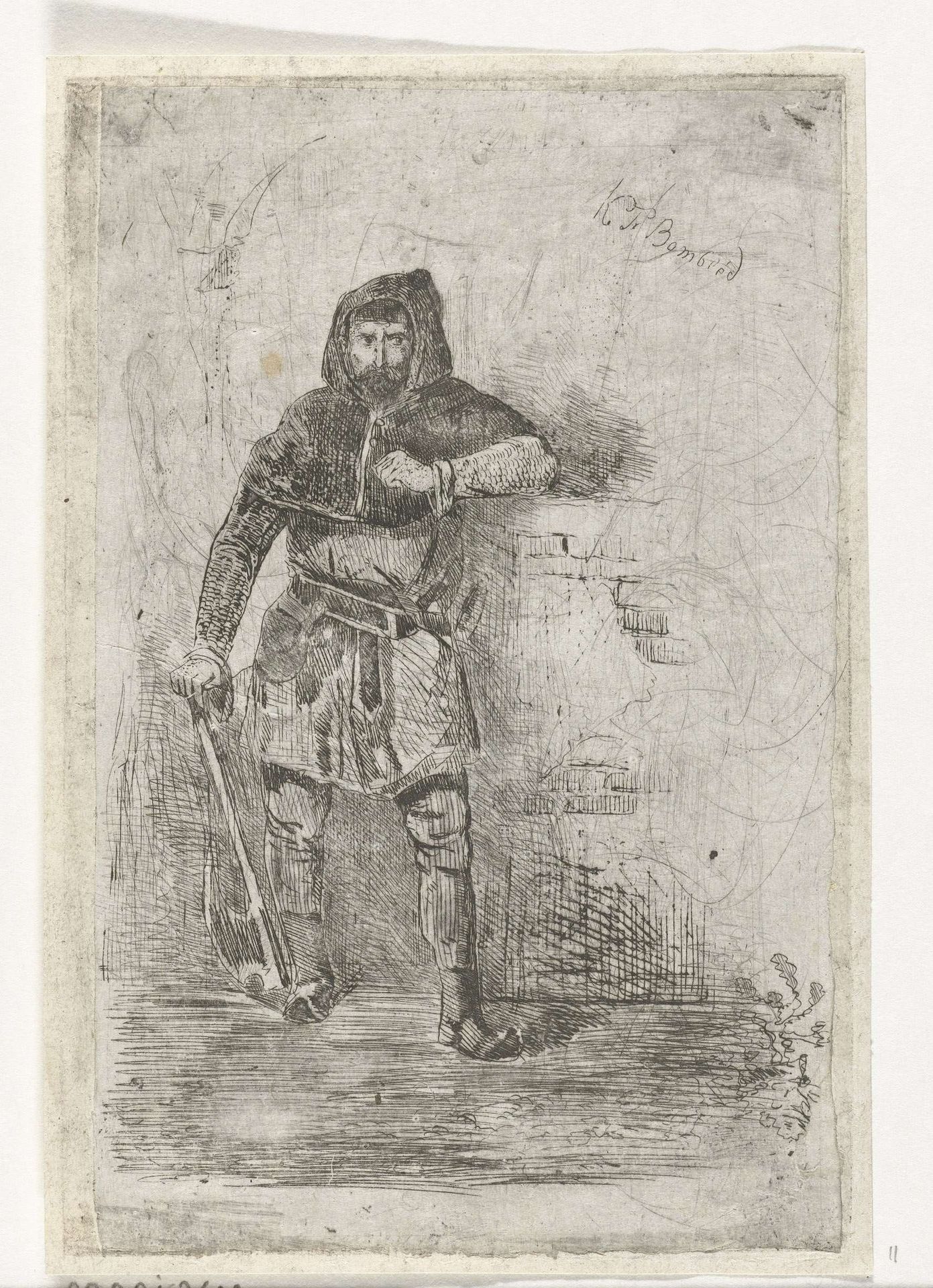 Soldaat met bijl by Karel Frederik Bombled