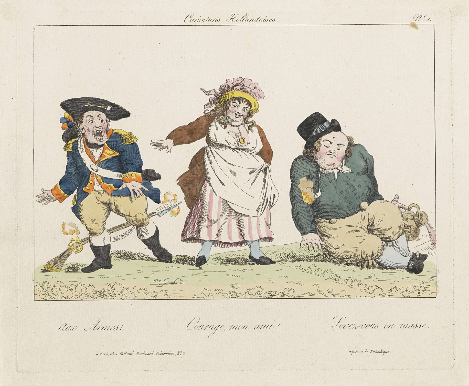 Spotprent op de Hollanders (nr. 1), 1795 / 1814 by Anonymous
