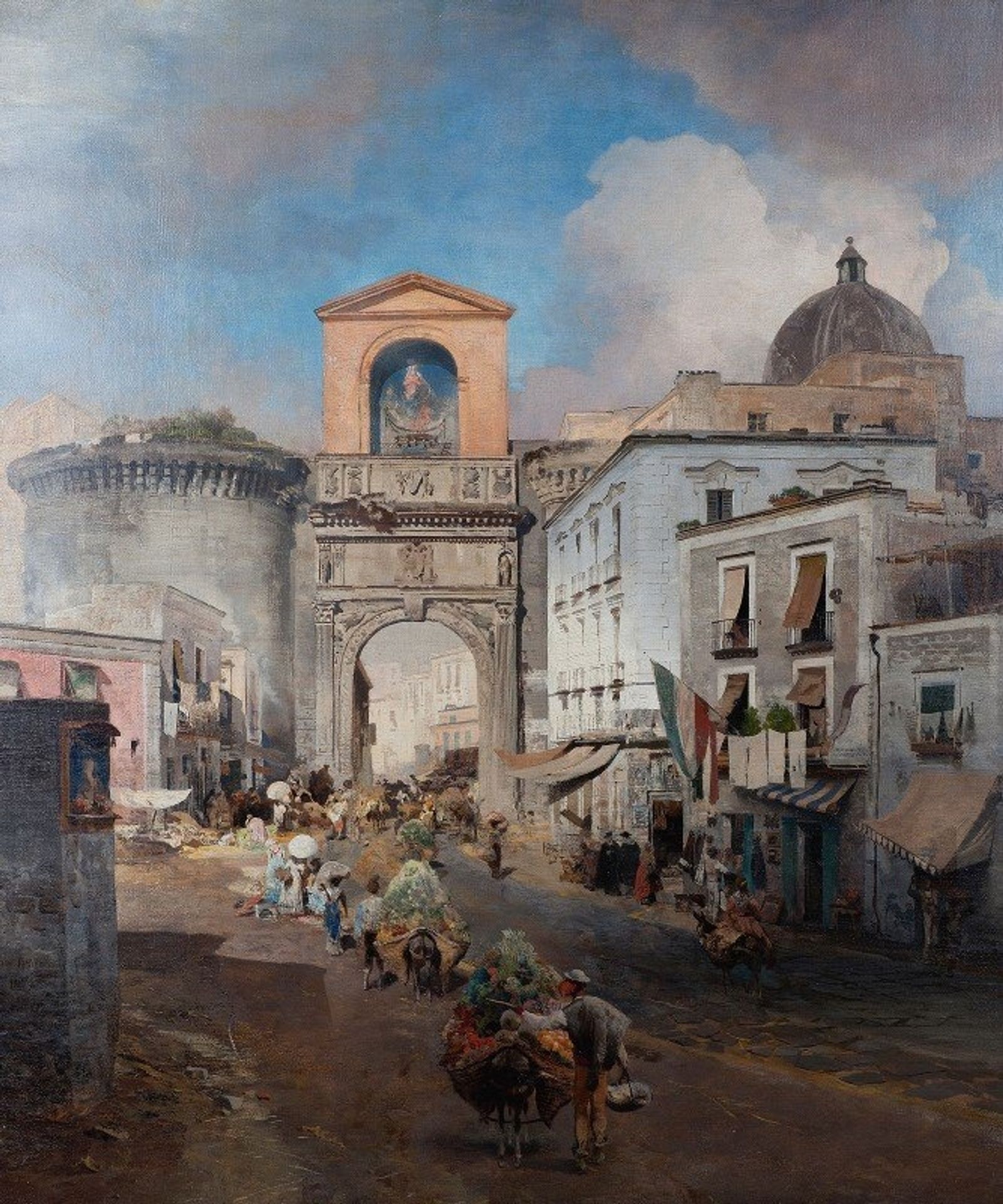 Going To Market by Oswald Achenbach