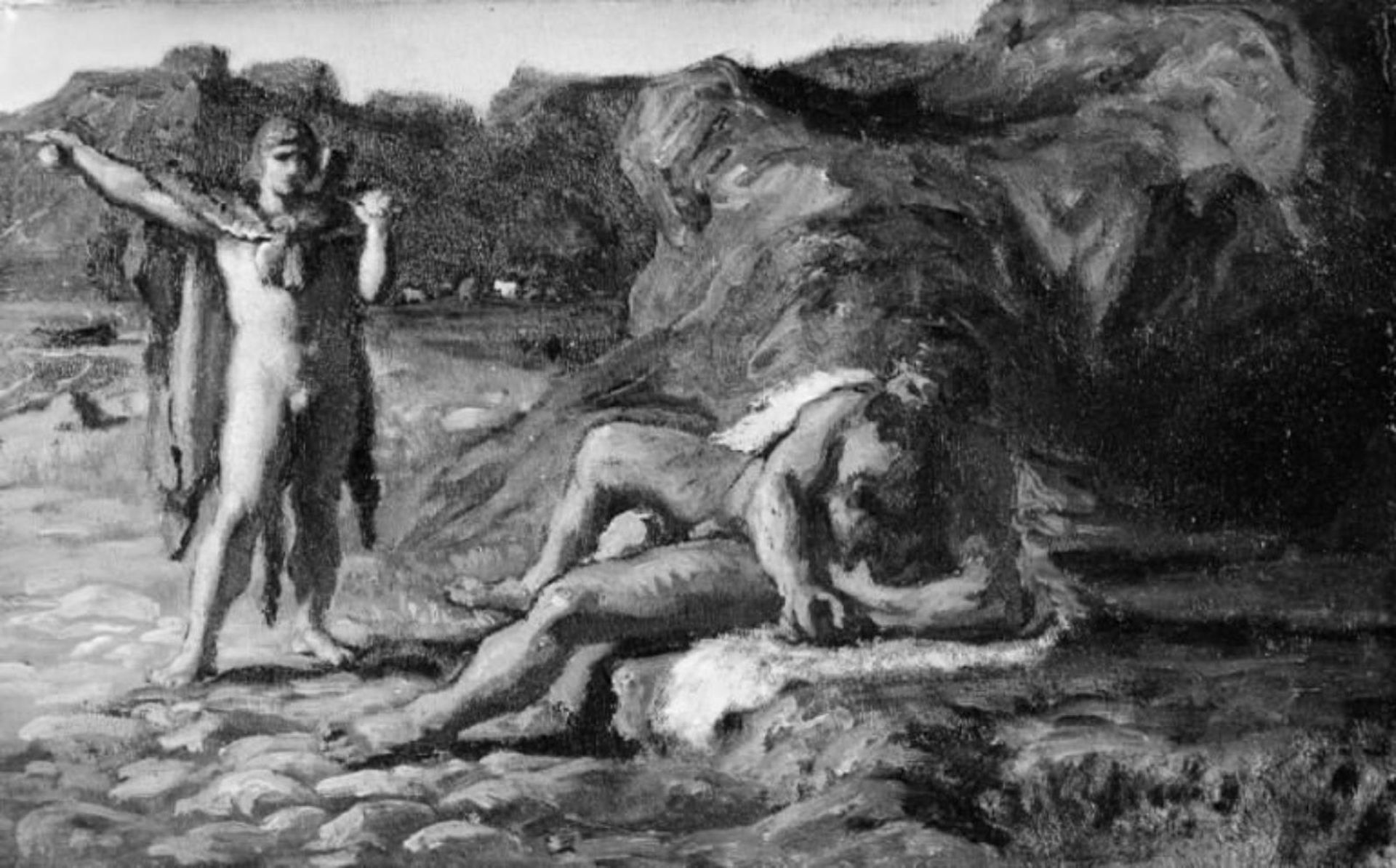Thor and Hymir by Lorenz Frølich