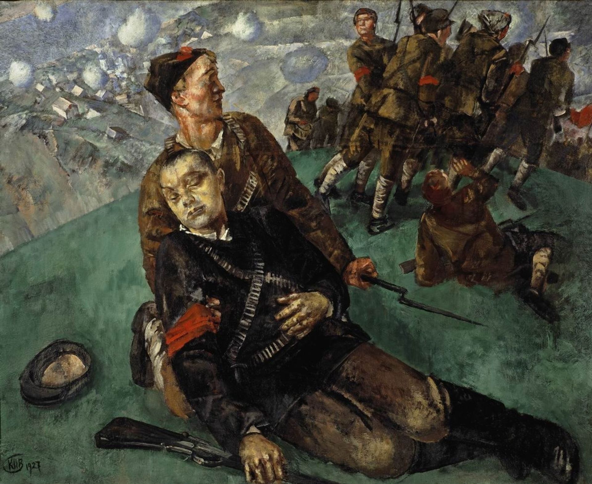 Death of Commissioner by Kuzma Petrov-Vodkin