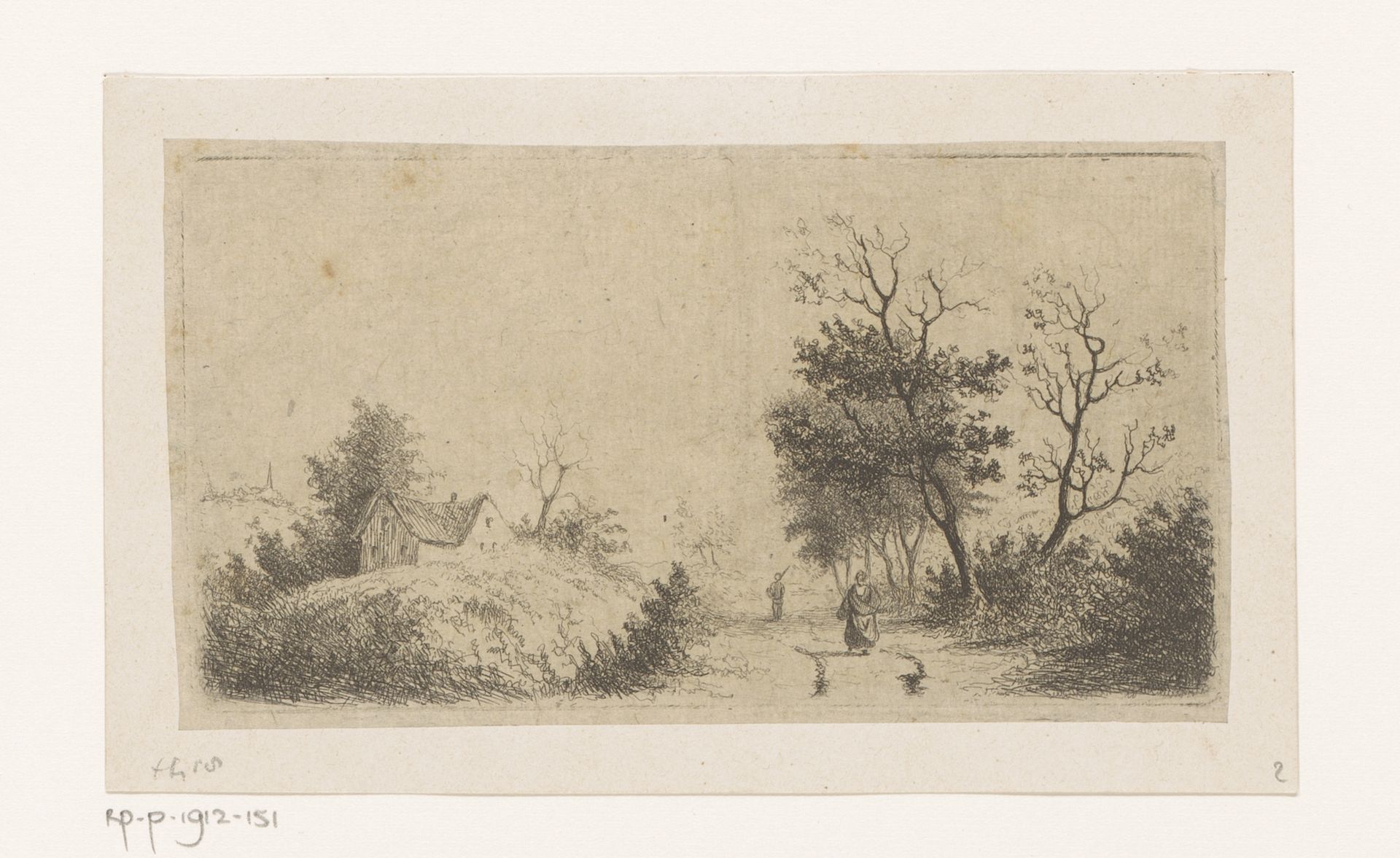 Landschap bij Ruisbroek by Jean Théodore Joseph Linnig