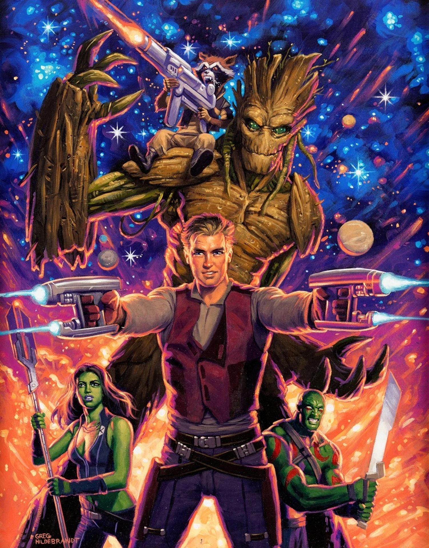 Guardians of the Galaxy #6 Incentive Cover by Greg Hildebrandt