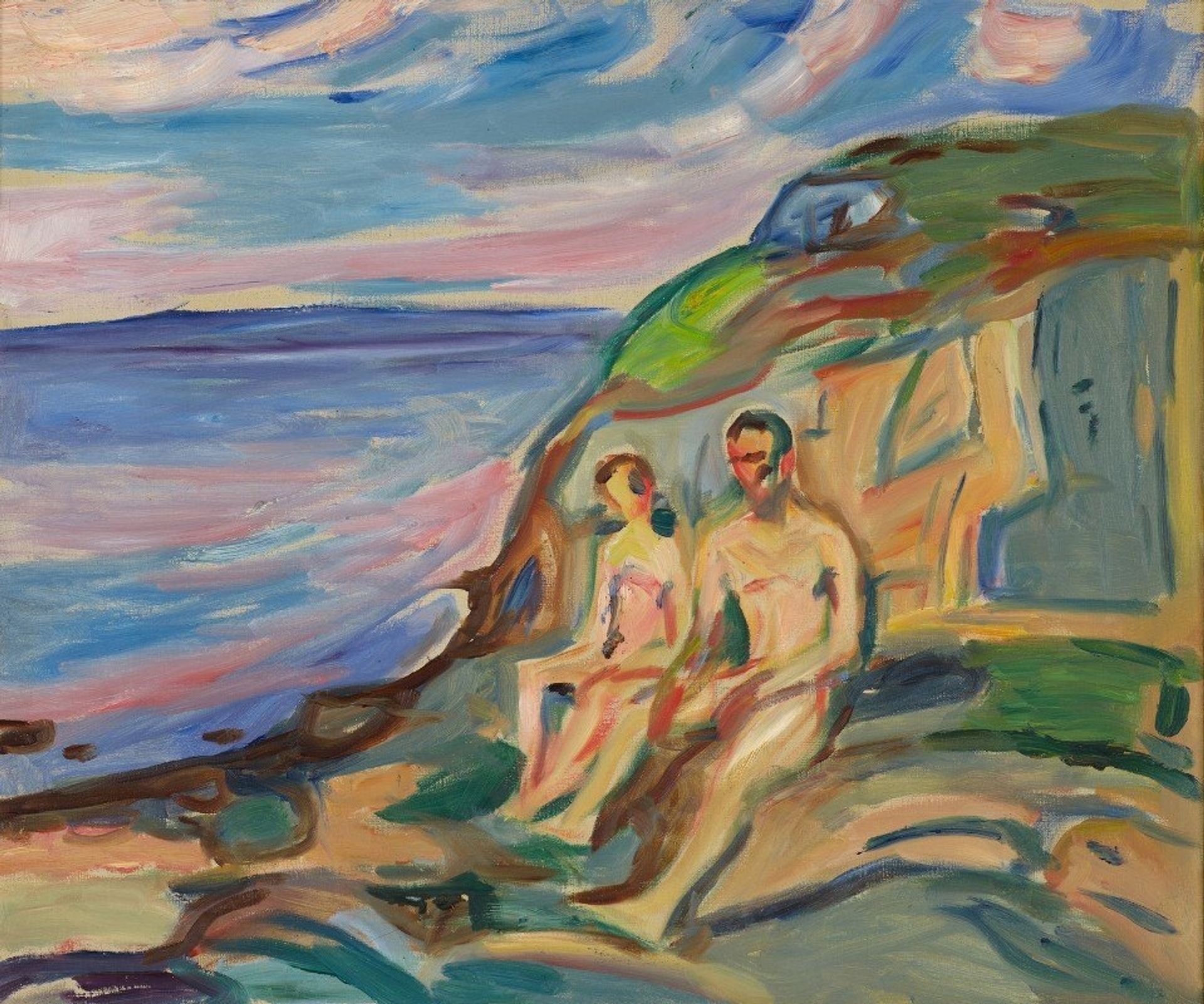 Sunbathin by Edvard Munch