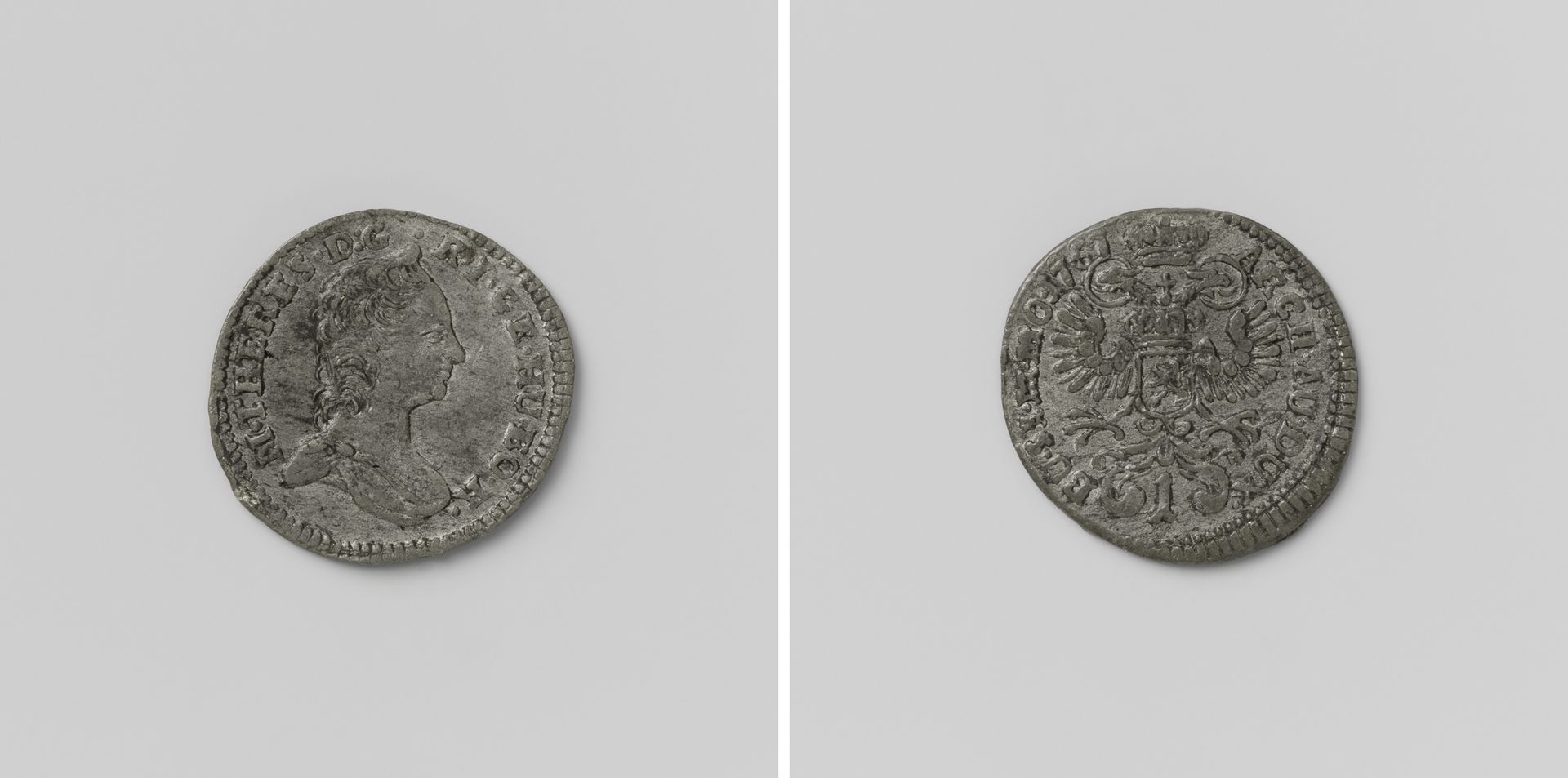 Kreuzer, noodmunt uit Praag op naam van Maria Theresia, geslagen tijdens het beleg door de Pruisen by Anonymous