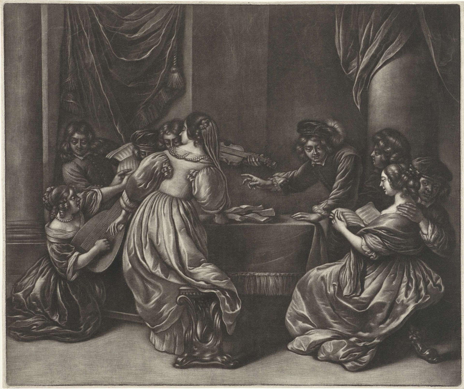 Musicerend gezelschap by Jan van Somer