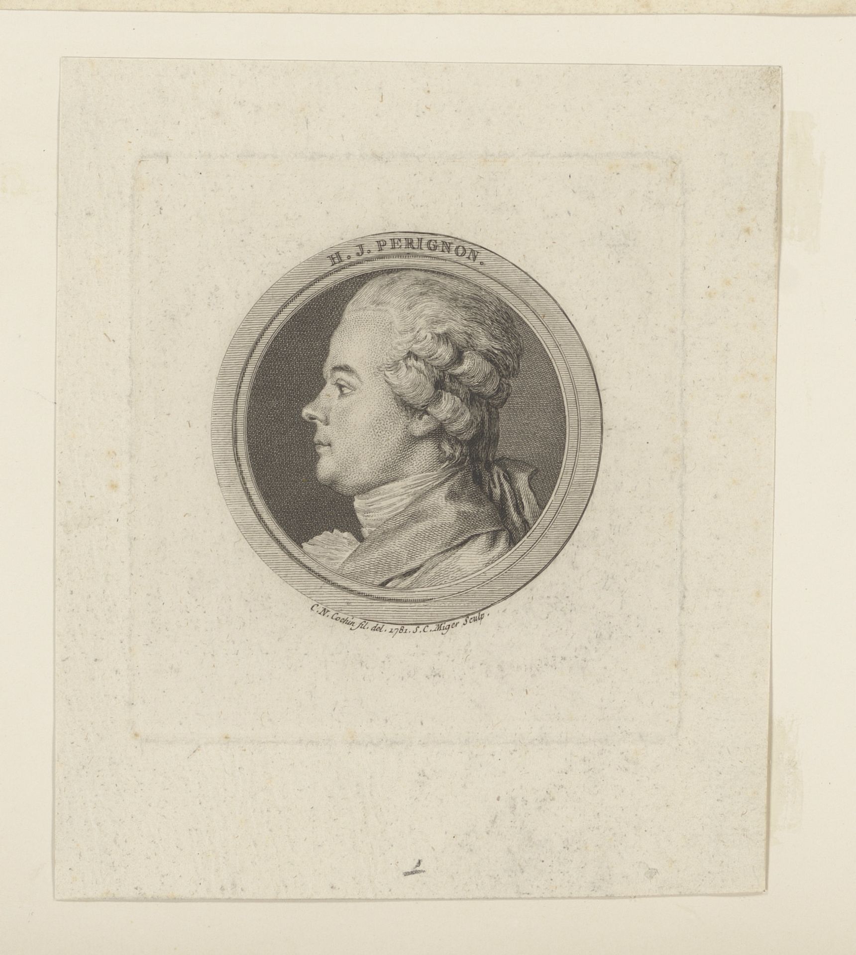 Portret van Henri-Joseph Pérignon by Simon Charles Miger