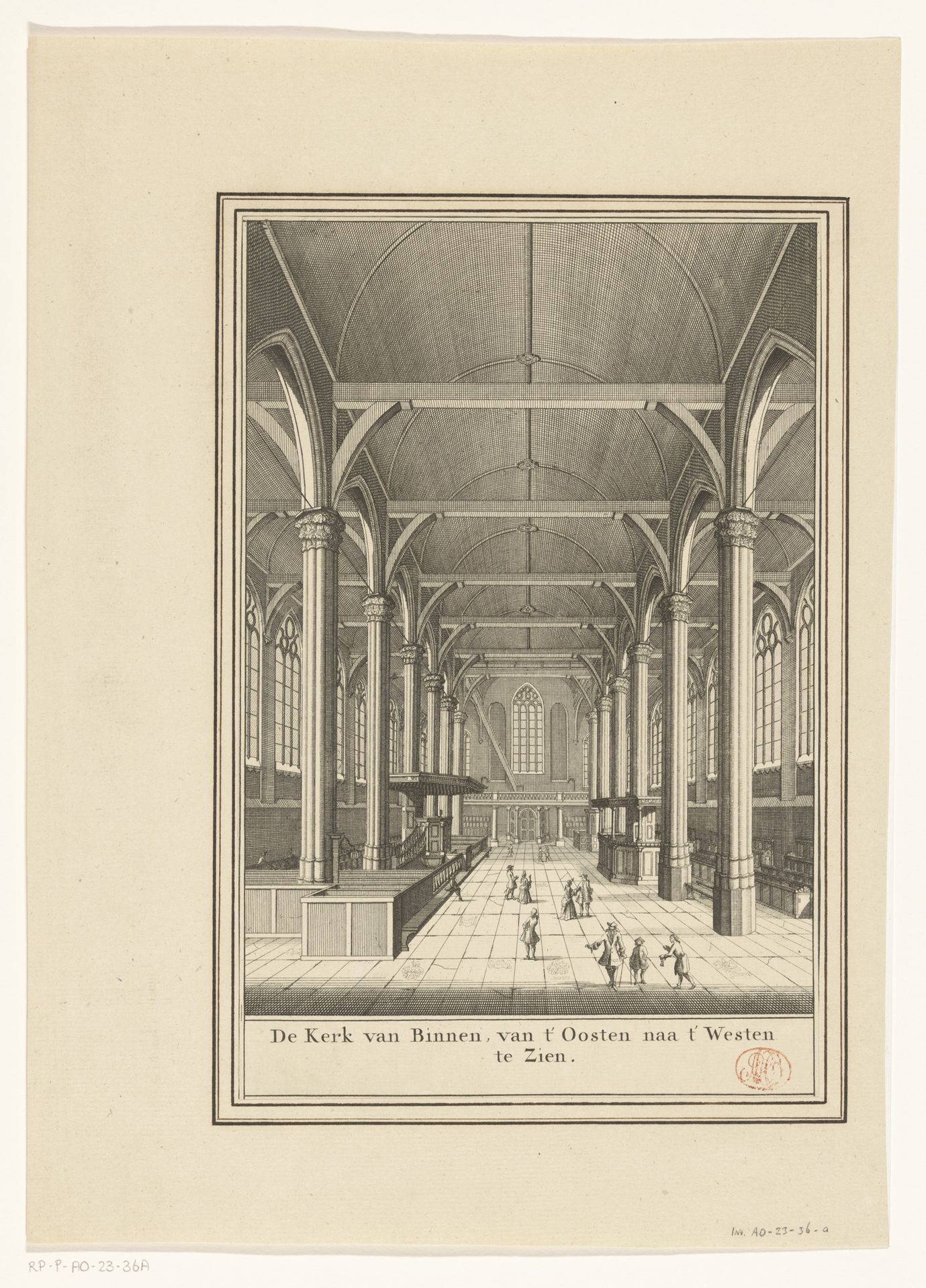 Interieur van de Heilige Stede (Nieuwezijds Kapel), gezien richting het westen by Daniël Stopendaal
