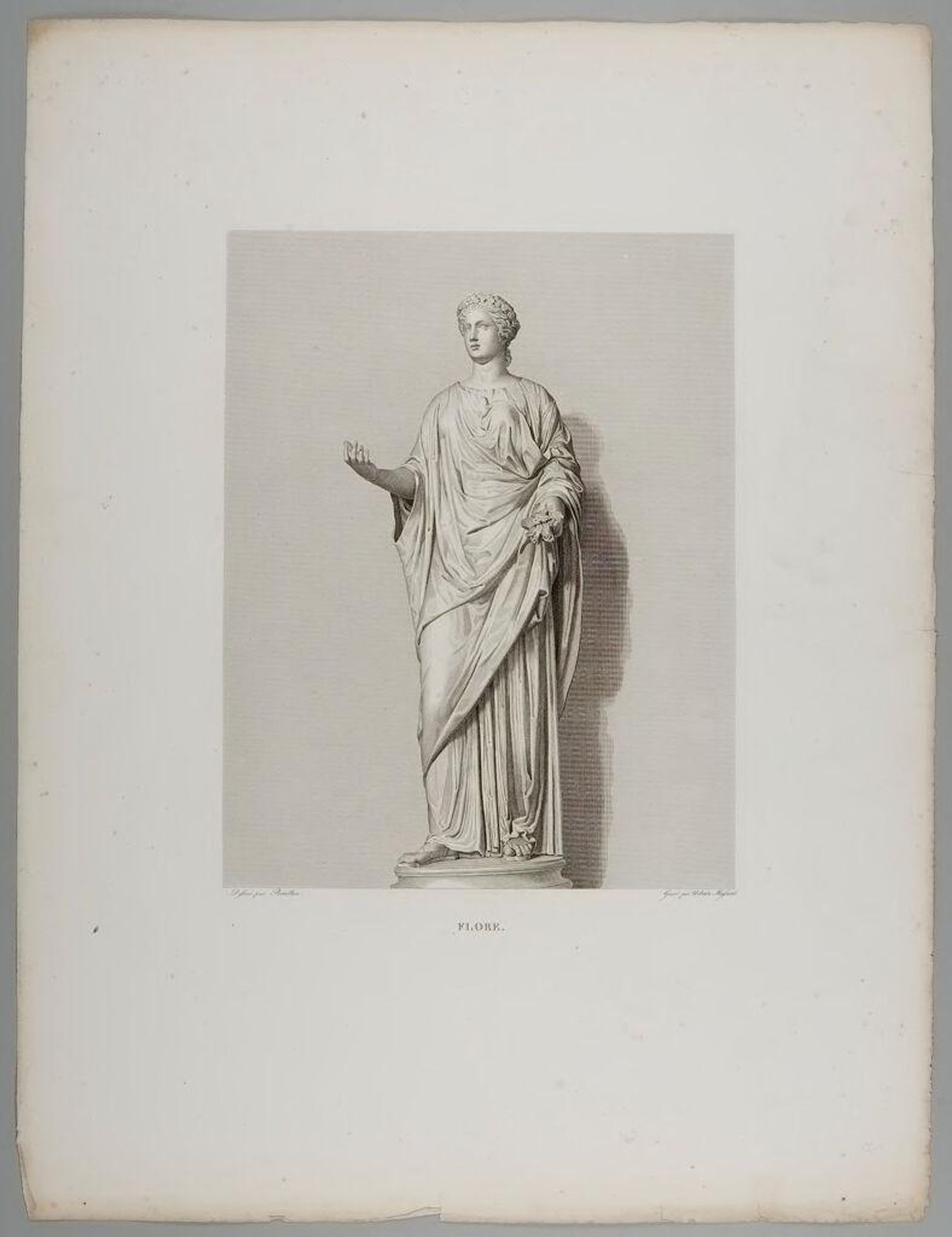 Flora, after the Antique by Jean-Baptiste-Raphael-Urbain Massard