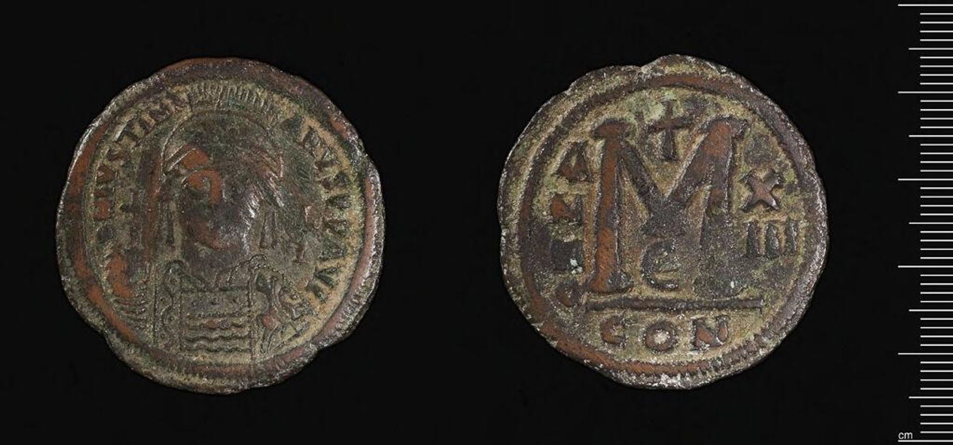 Coin of Justinian I by Justinian I