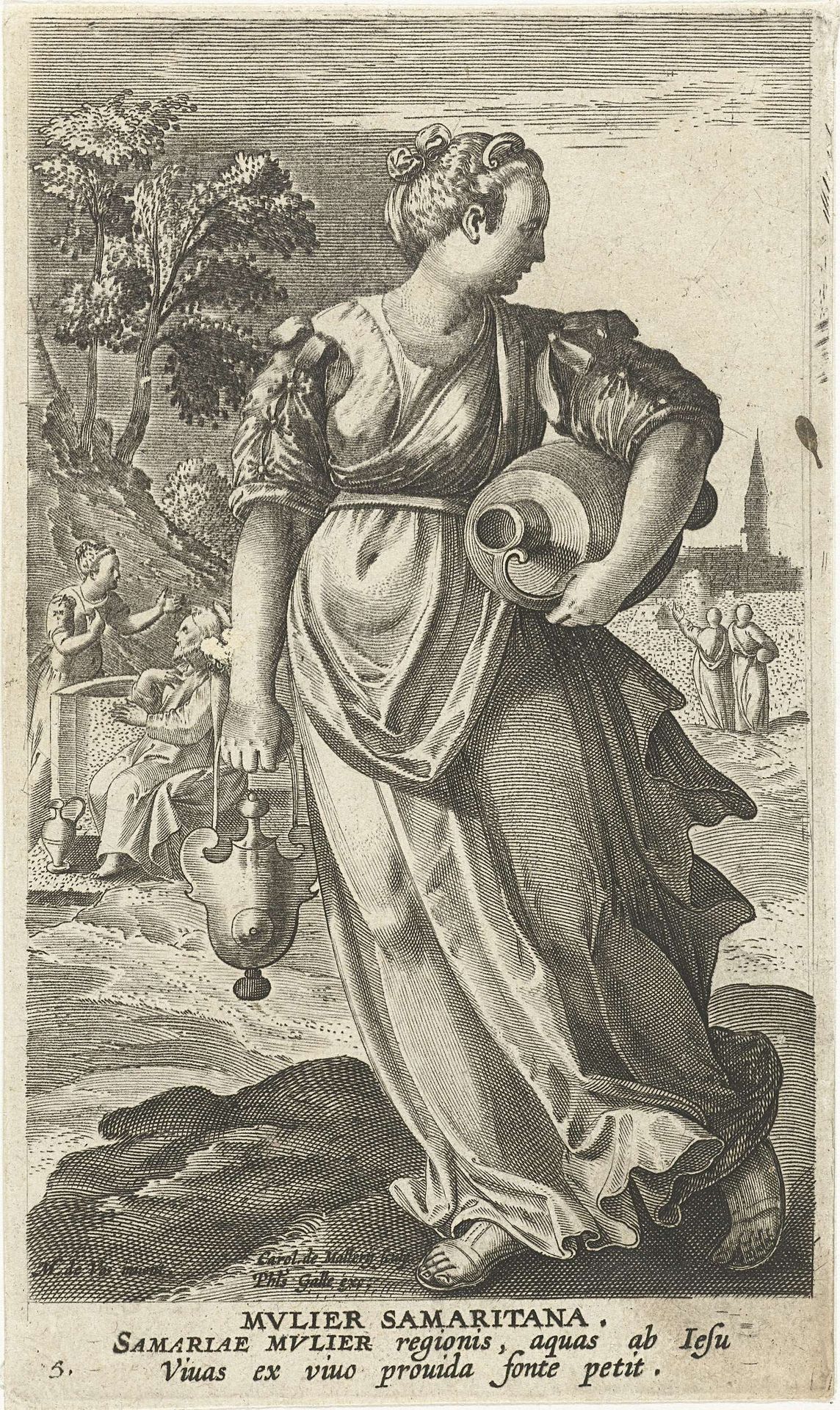 Samaritaanse vrouw by Karel van Mallery