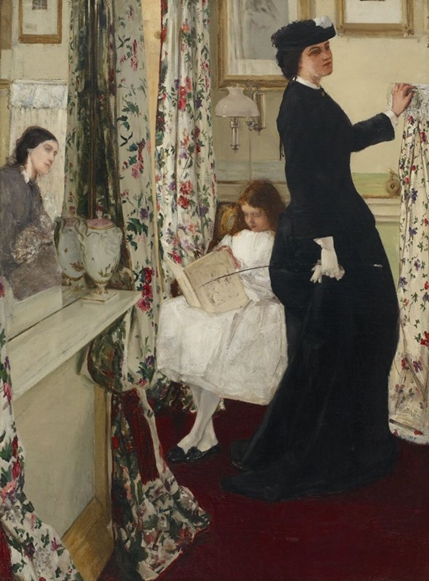 Harmony in Green and Rose; The Music Room by James Abbott McNeill Whistler