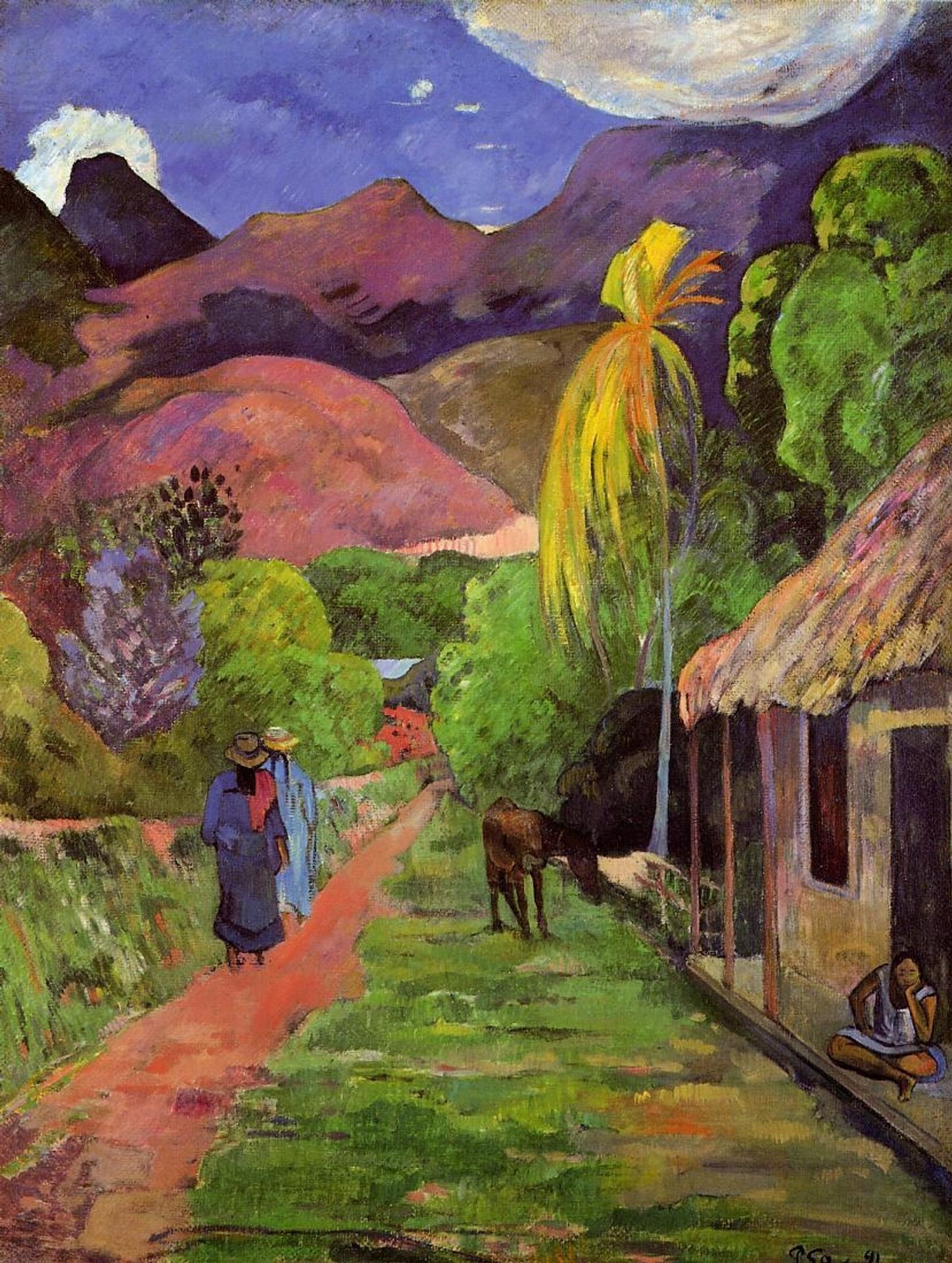 Road in Tahiti - Paul Gauguin | Artera | AskArtera