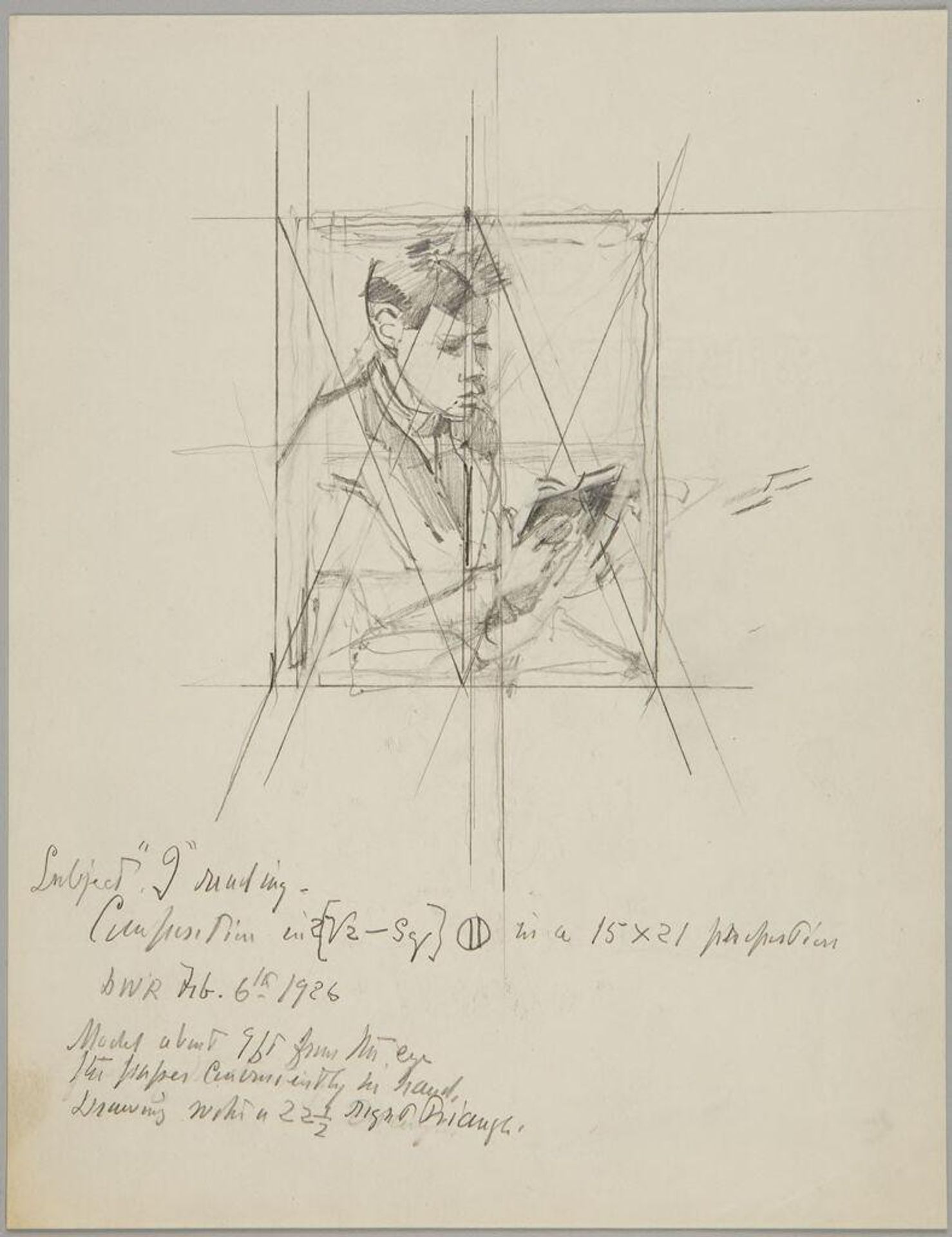 Study of a Young Man Reading by Denman Waldo Ross