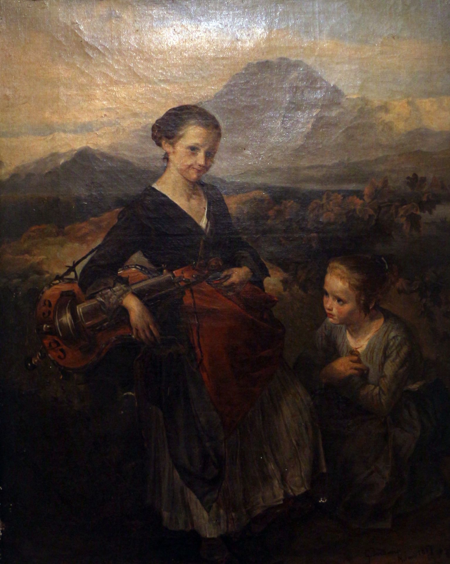 The hurdy-gurdy player by Gerolamo Induno