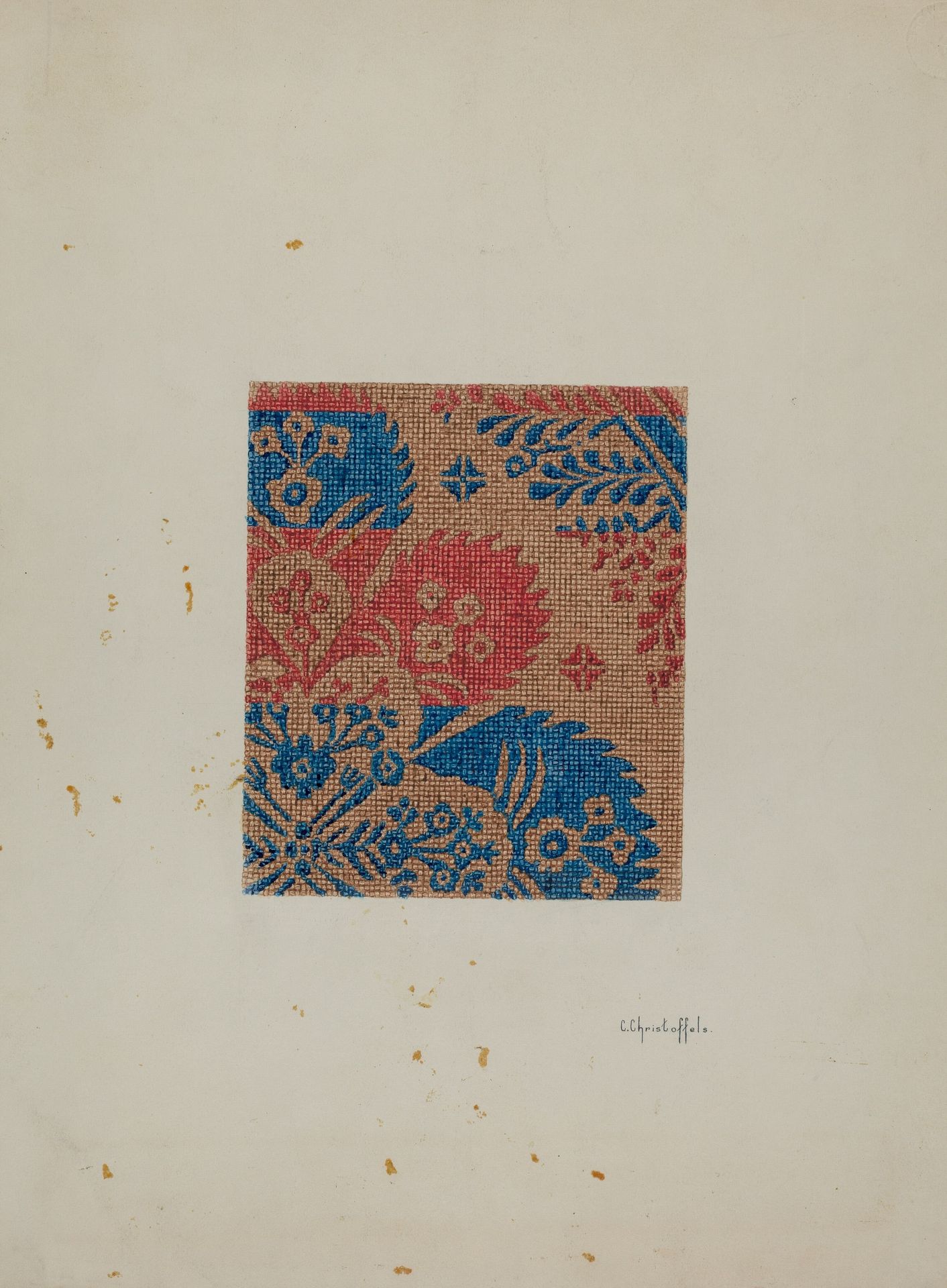 Coverlet (Section) by Cornelius Christoffels
