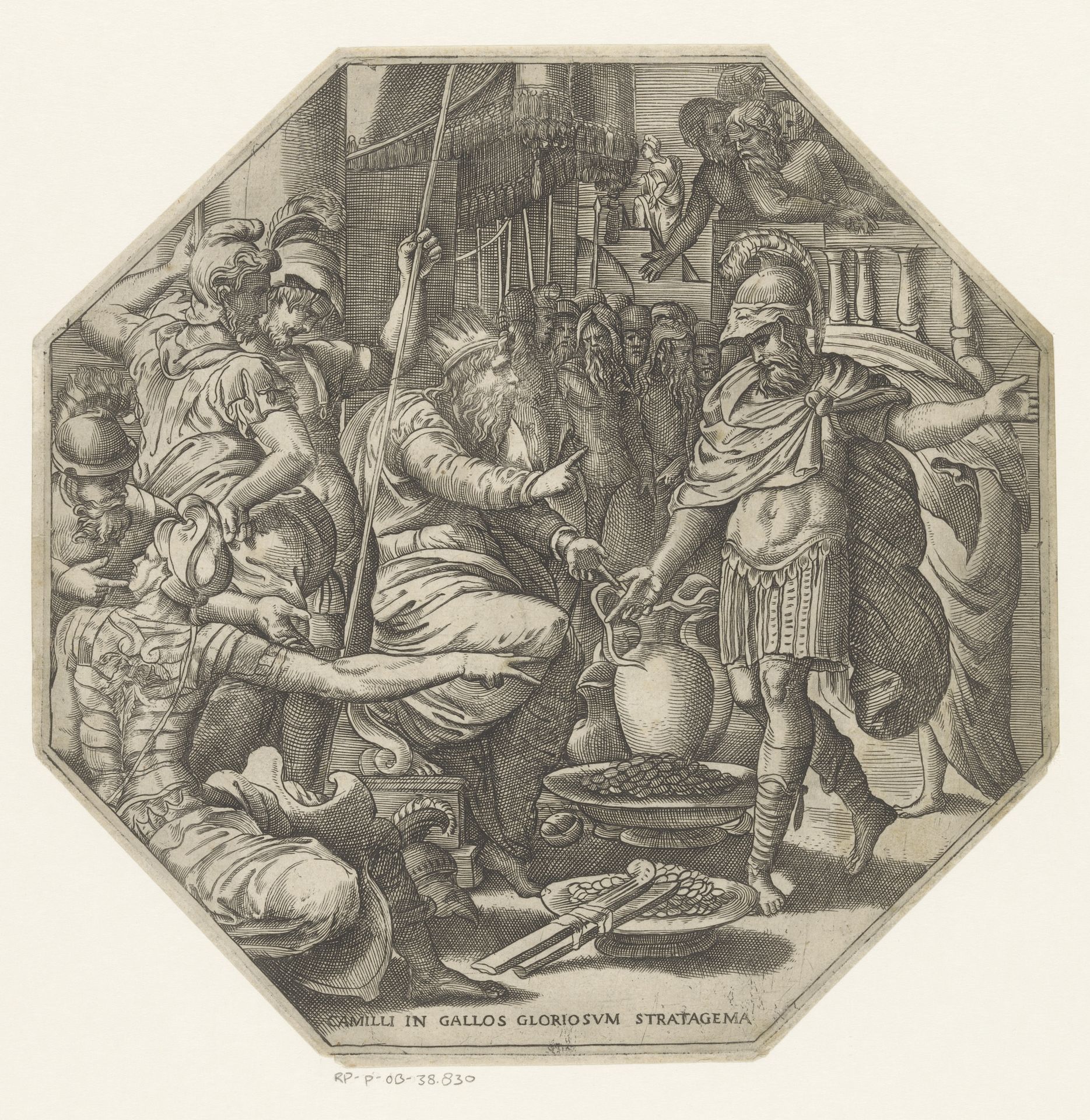 Furius Camillus voor een koning by Anonymous