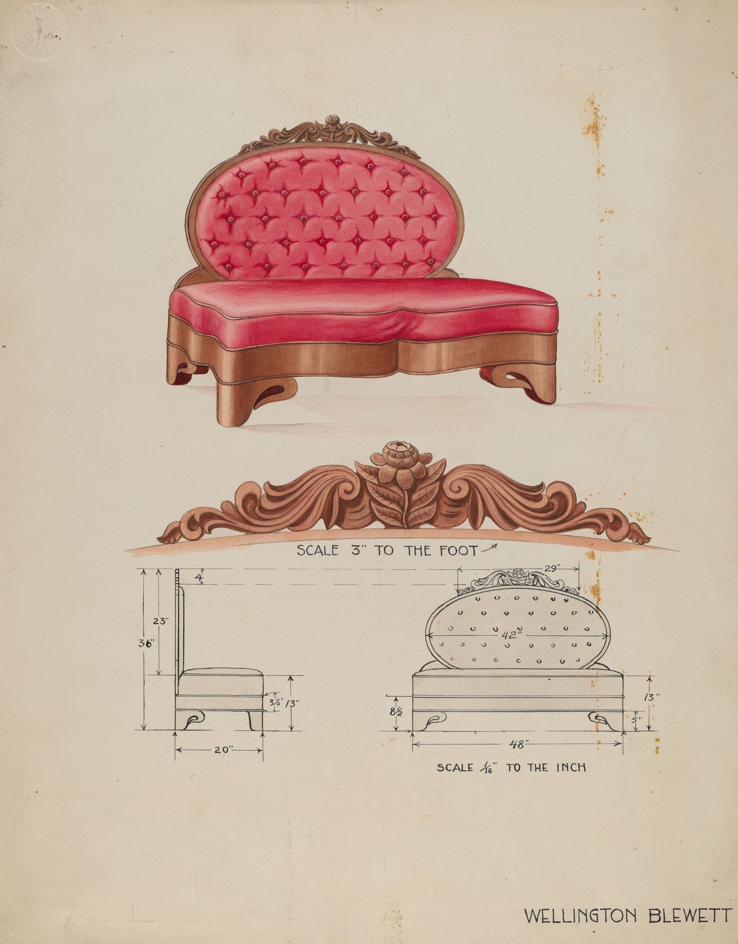 Sofa by Wellington Blewett