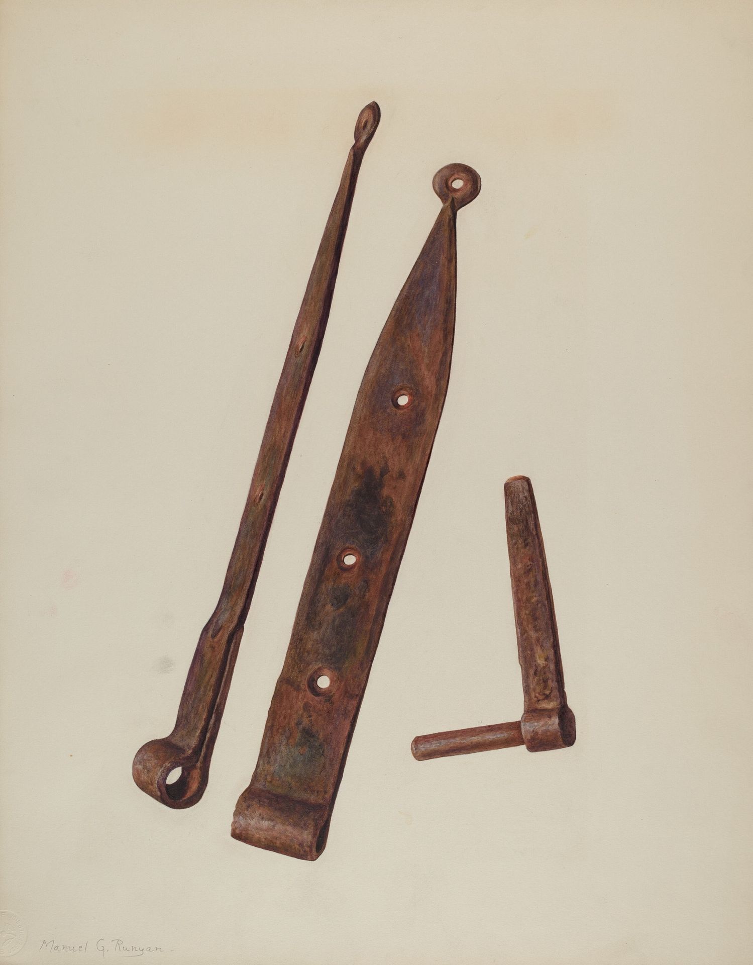 Hinges and Bolt by Manuel G. Runyan