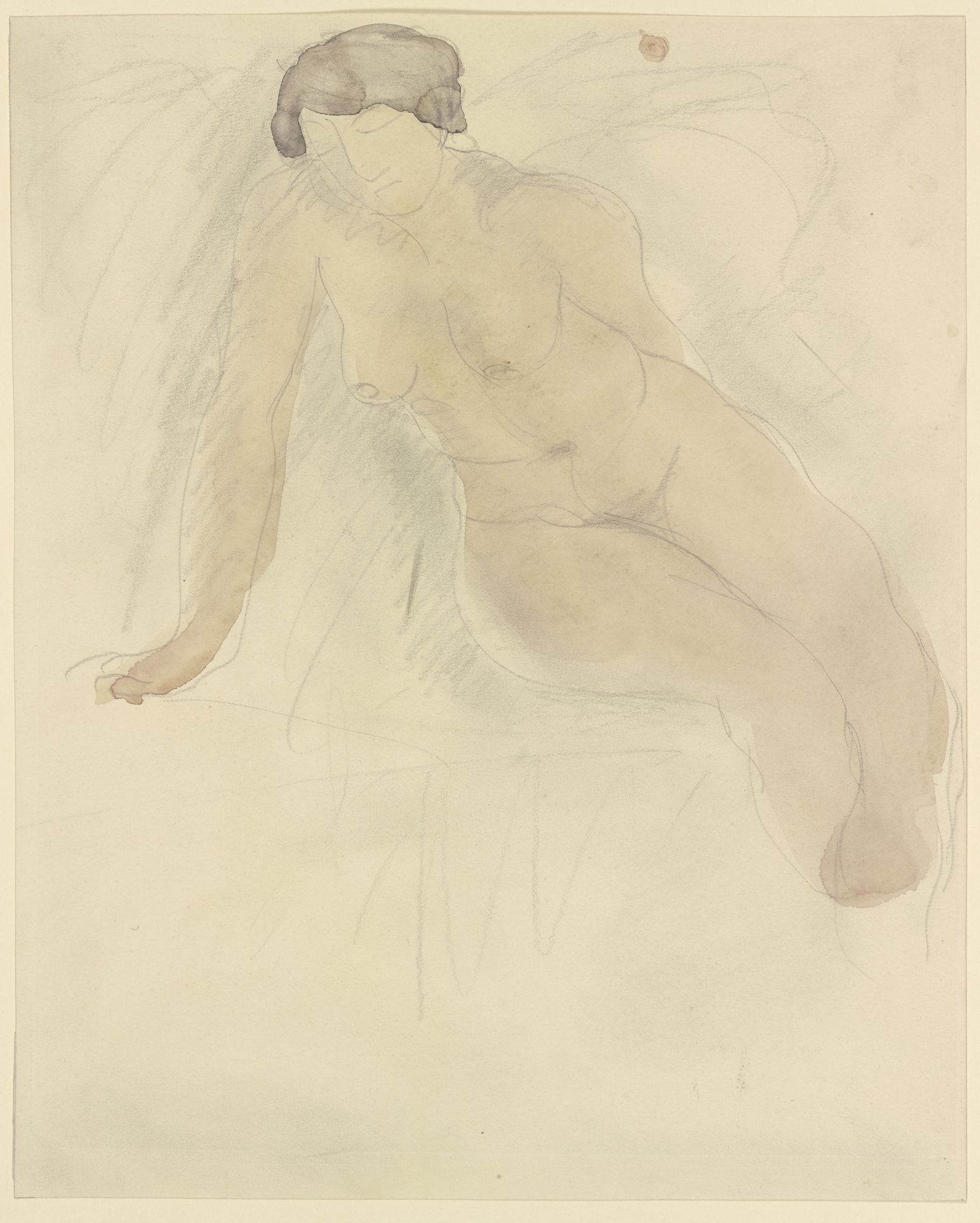 Sitzender Frauenakt by Auguste Rodin
