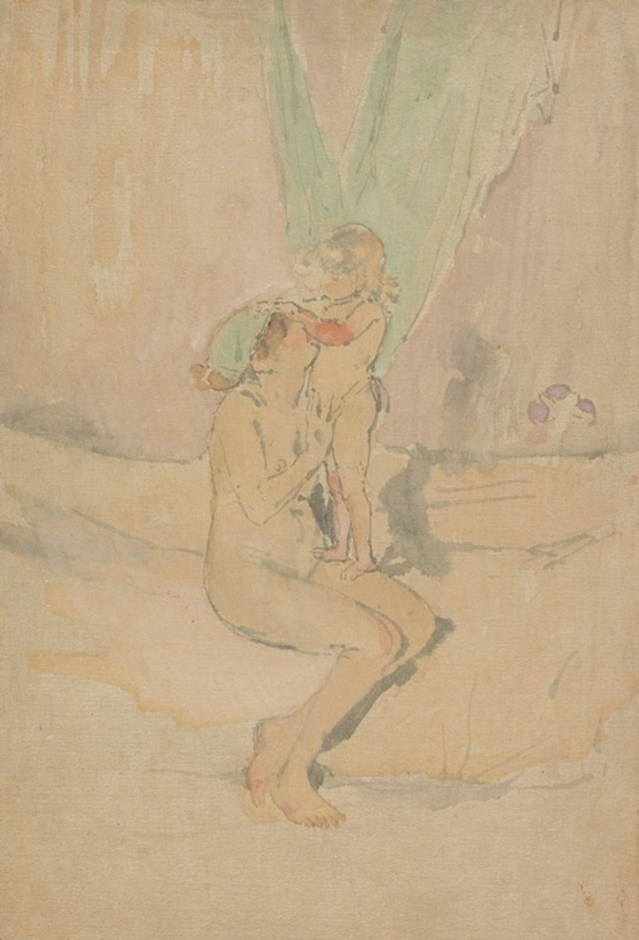 Woman with a Child by James Abbott McNeill Whistler