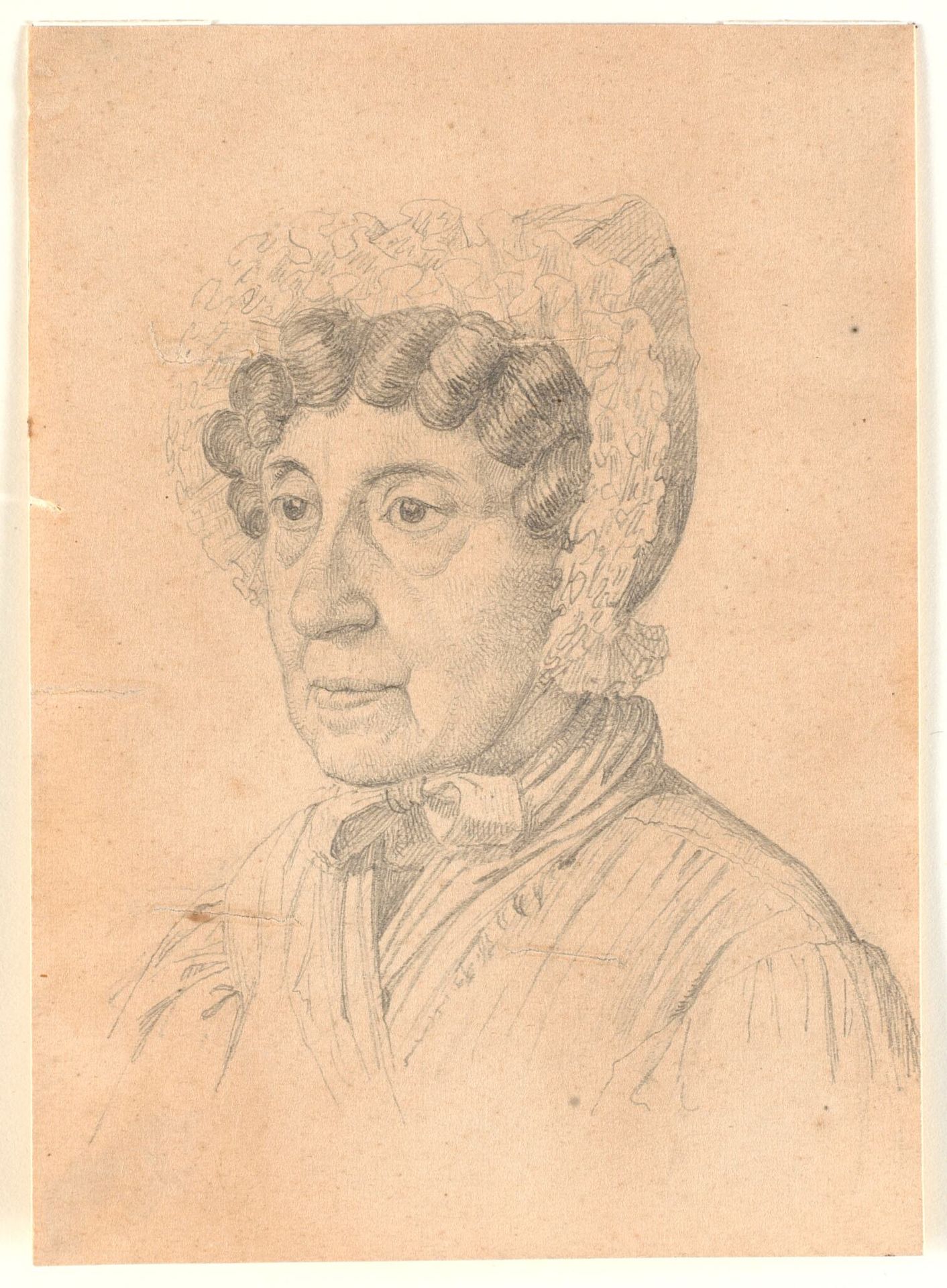 Portræt af ældre dame, muligvis konsul Bravos mor by H.W. Bissen