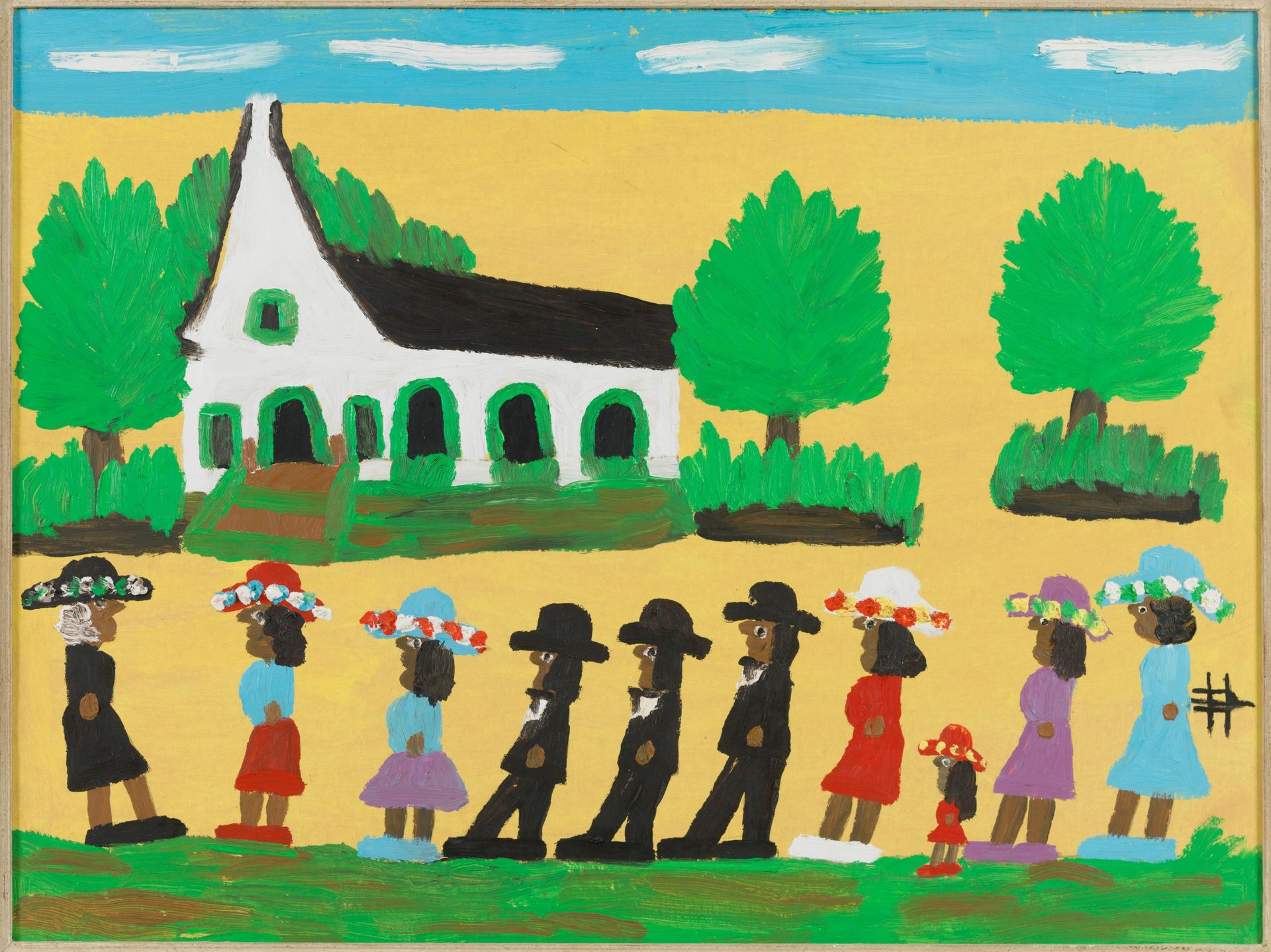 Going to Church by Clementine Hunter