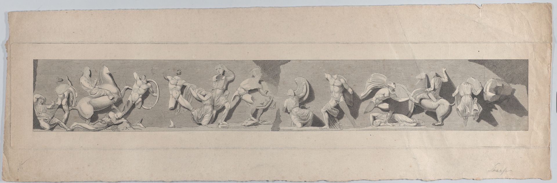 Relief from the Frieze of the Temple of Victory Apteros by William Sharp