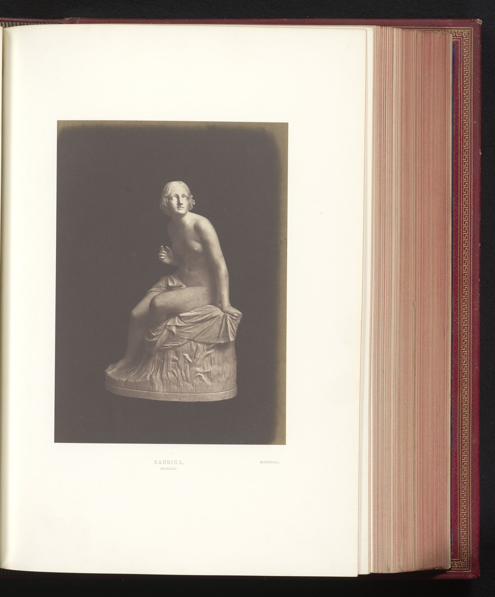 Sculptuur van Sabrina door William Calder Marshall, tentoongesteld op de Great Exhibition of the Works of Industry of All Nations van 1851 in Londen by C.M. Ferrier & F. von Martens