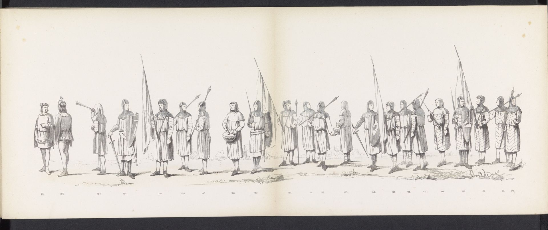 Maskerade van de Leidse studenten, 1865 (plaat 13) by Jan Daniël Cornelis Carel Willem baron de Constant Rebecque