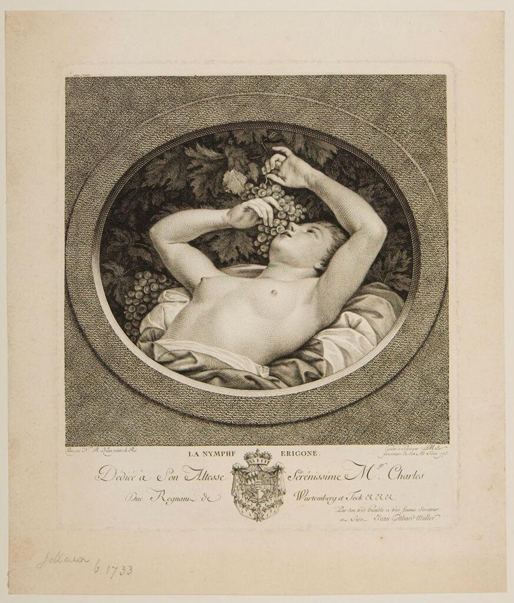 The Nymph Erigone by Johann Gotthard Müller