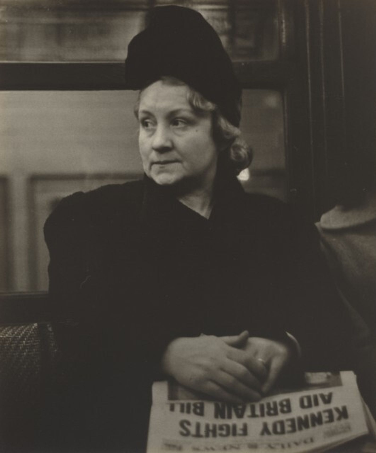Subway Portrait by Walker Evans