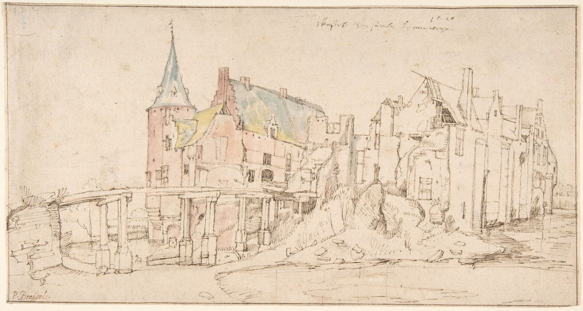 The Ruins of Castle Merxem, near Antwerp by Jan Brueghel the Elder
