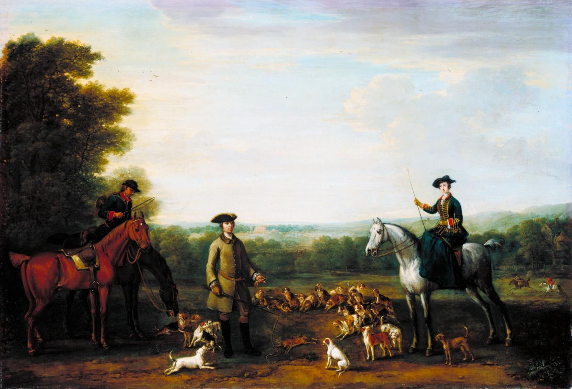 Lady Mary Churchill at the Death of the Hare by John Wootton