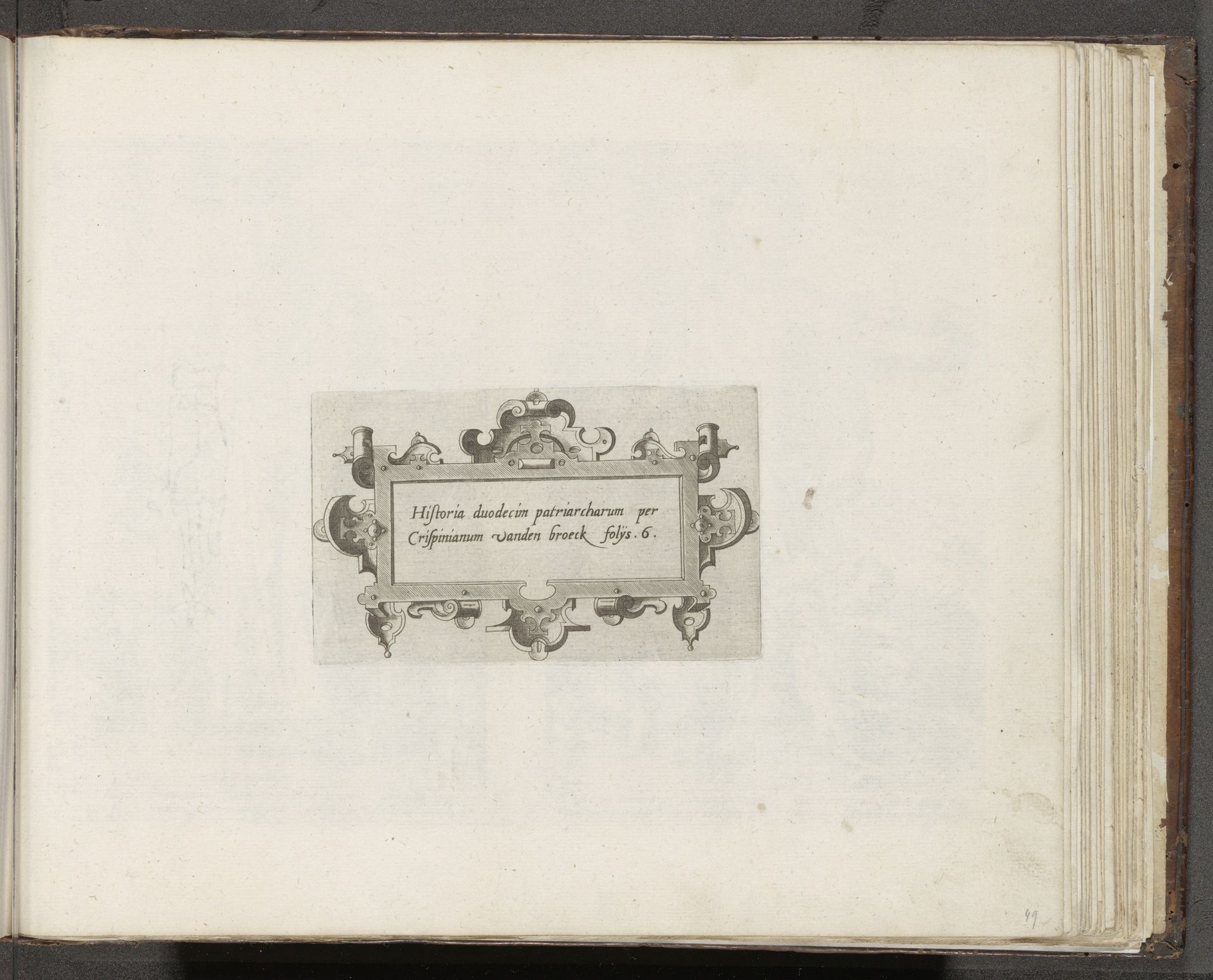 Cartouche met rolwerk by Anonymous